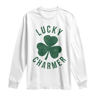 Funny Irish St Patricks Day Shamrock Long Sleeve Shirt Lucky Charmer