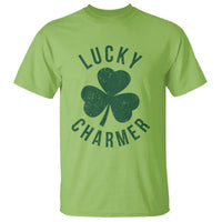 Funny Irish St Patricks Day Shamrock T Shirt Lucky Charmer