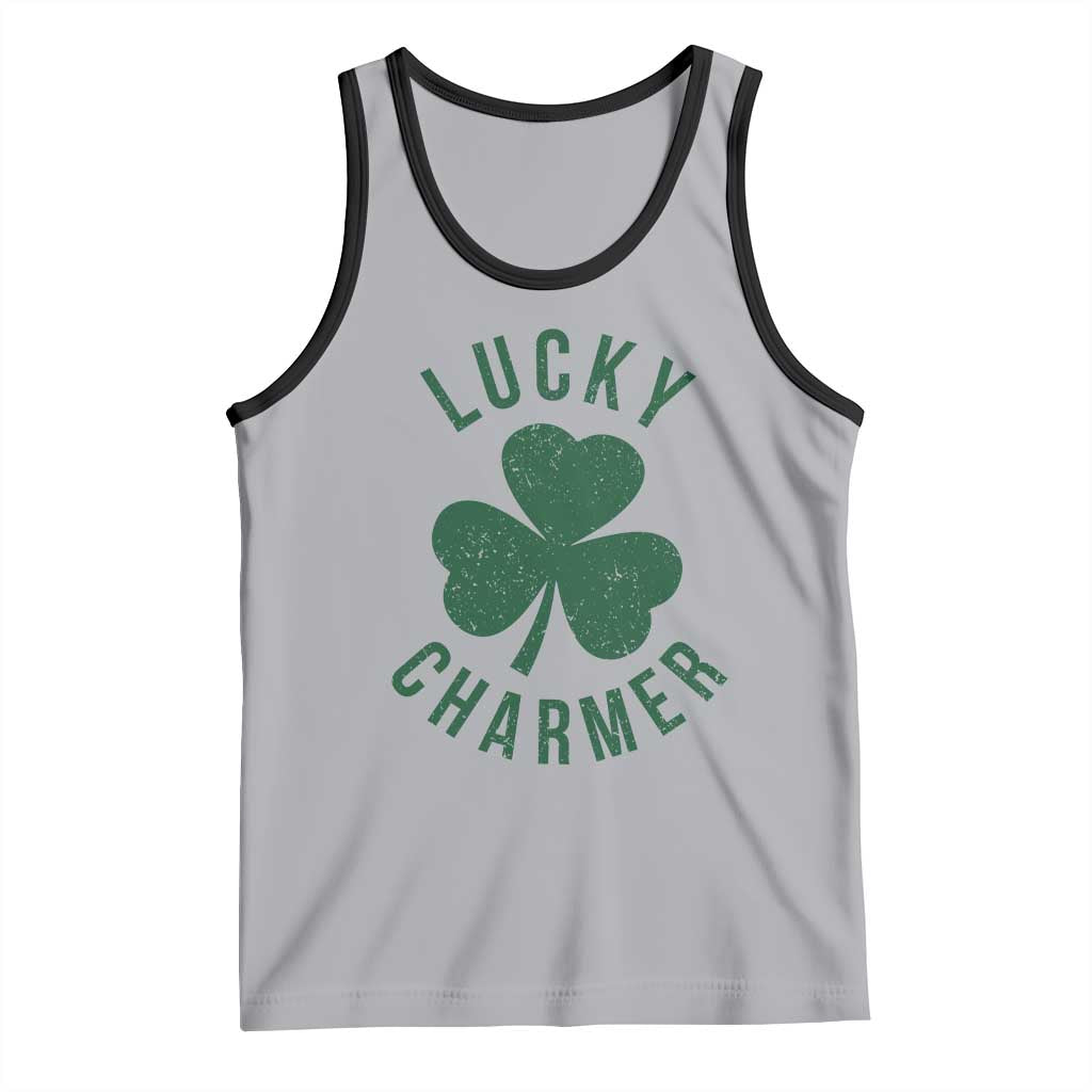 Funny Irish St Patricks Day Shamrock Tank Top Lucky Charmer