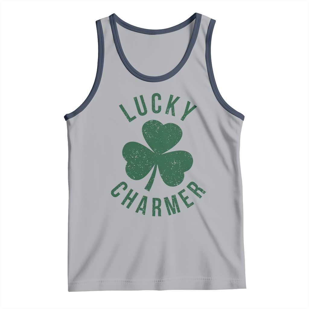Funny Irish St Patricks Day Shamrock Tank Top Lucky Charmer