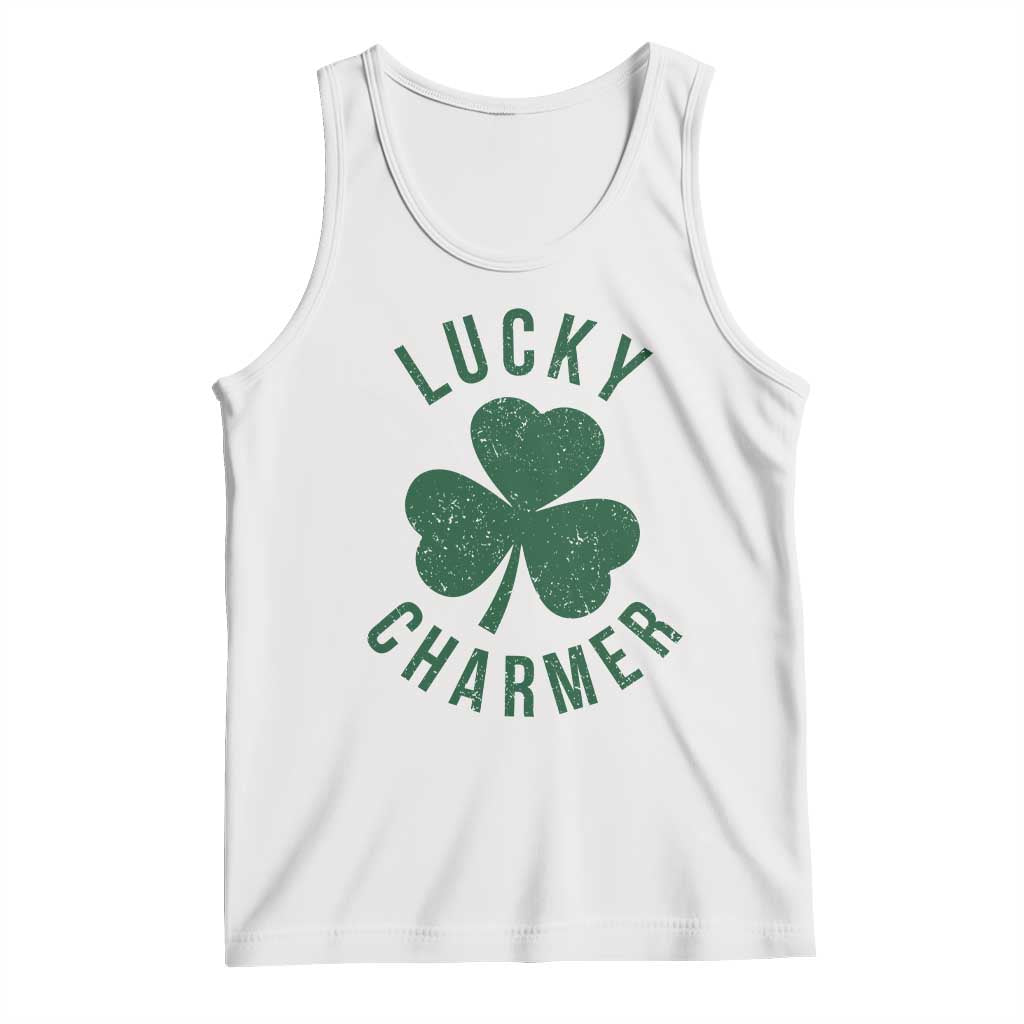 Funny Irish St Patricks Day Shamrock Tank Top Lucky Charmer