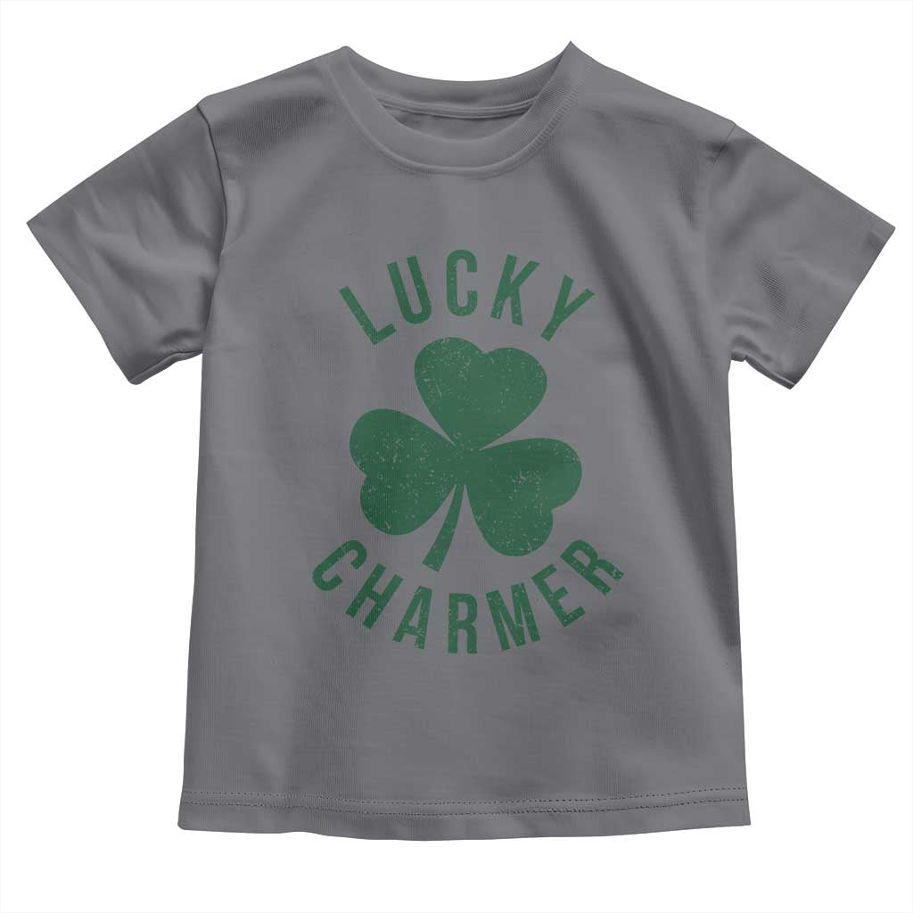 Funny Irish St Patricks Day Shamrock Toddler T Shirt Lucky Charmer