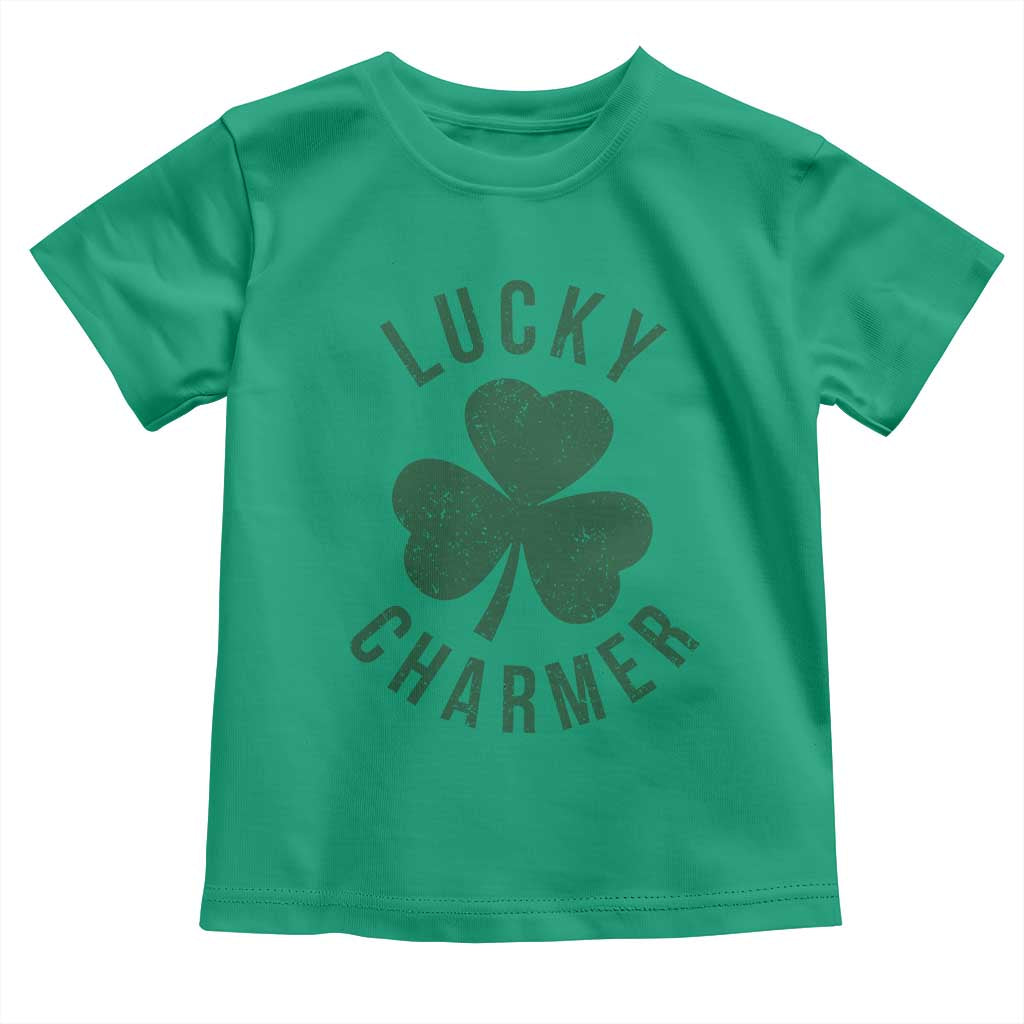 Funny Irish St Patricks Day Shamrock Toddler T Shirt Lucky Charmer