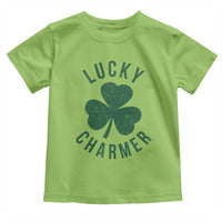 Funny Irish St Patricks Day Shamrock Toddler T Shirt Lucky Charmer