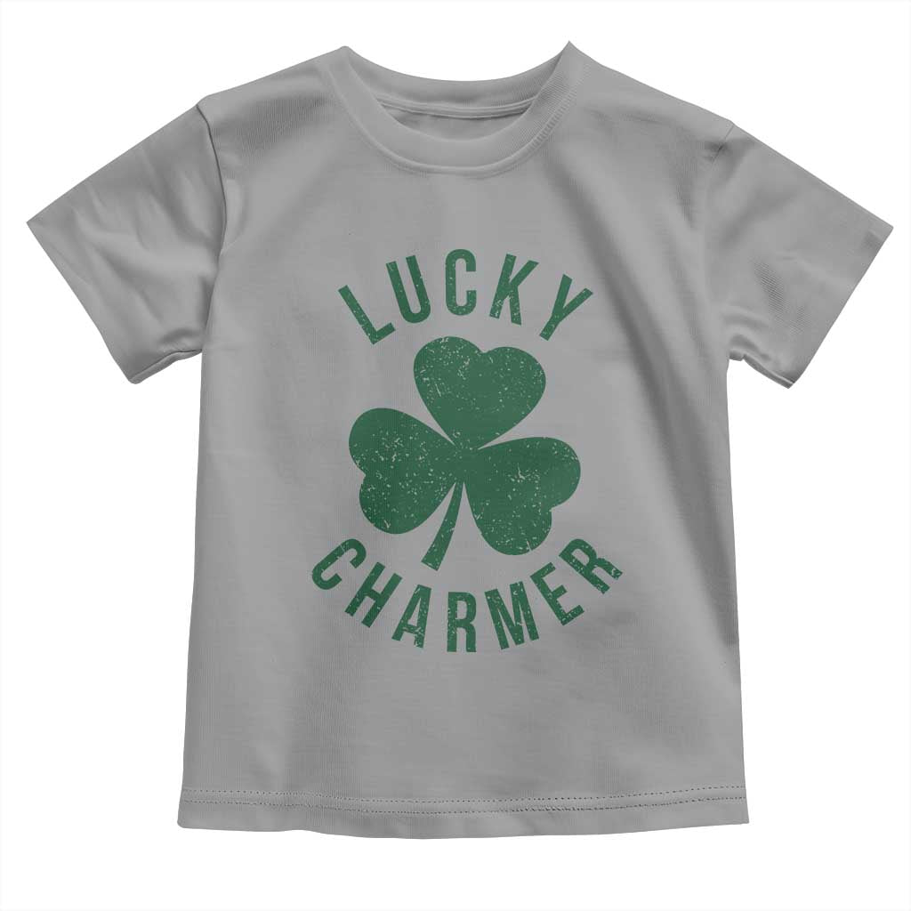 Funny Irish St Patricks Day Shamrock Toddler T Shirt Lucky Charmer