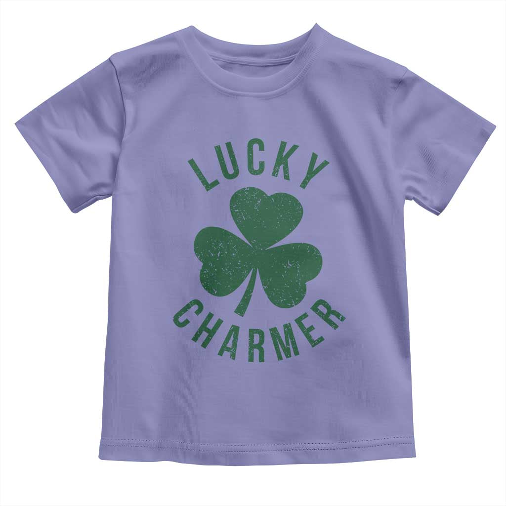 Funny Irish St Patricks Day Shamrock Toddler T Shirt Lucky Charmer