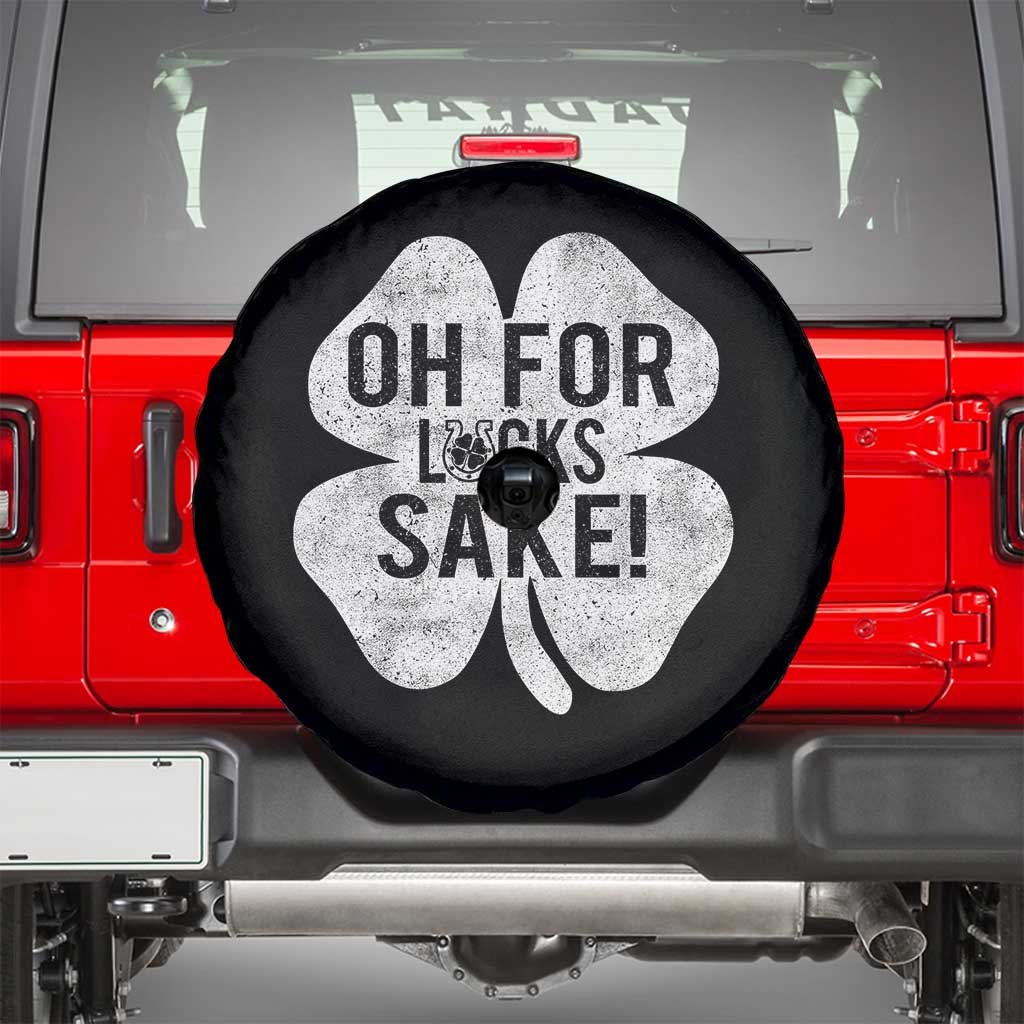 Funny Irish St Patricks Day Shamrock Spare Tire Cover Oh For Lucks Sake