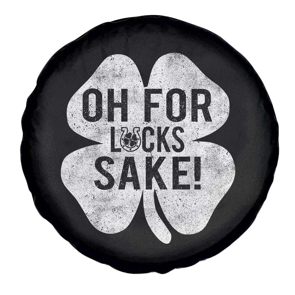Funny Irish St Patricks Day Shamrock Spare Tire Cover Oh For Lucks Sake