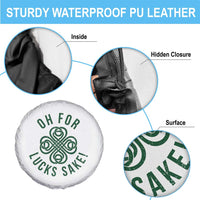 Funny St Patricks Day Spare Tire Cover Oh For Lucks Sake Irish Celtic Shamrock