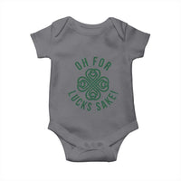 Funny St Patricks Day Baby Onesie Oh For Lucks Sake Irish Celtic Shamrock