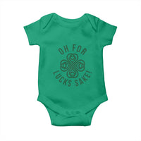 Funny St Patricks Day Baby Onesie Oh For Lucks Sake Irish Celtic Shamrock