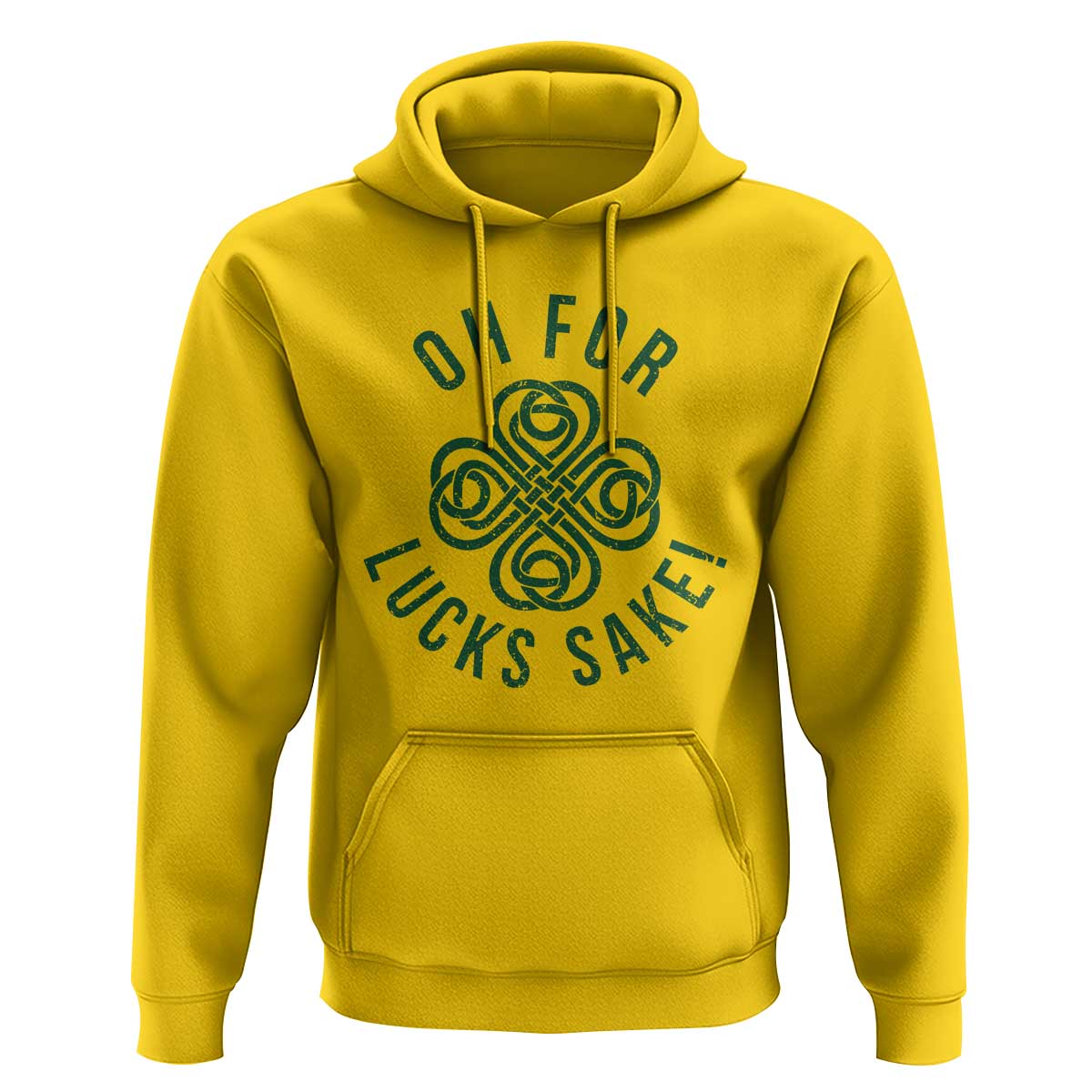 Funny St Patricks Day Hoodie Oh For Lucks Sake Irish Celtic Shamrock
