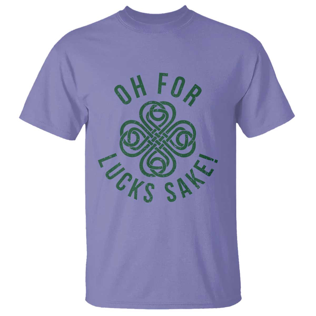 Funny St Patricks Day T Shirt Oh For Lucks Sake Irish Celtic Shamrock