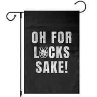 Funny Irish St Patricks Day Garden Flag Oh For Lucks Sake Shamrock