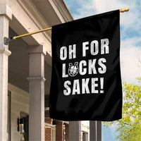 Funny Irish St Patricks Day Garden Flag Oh For Lucks Sake Shamrock