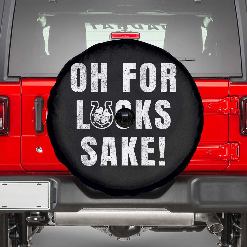 Funny Irish St Patricks Day Spare Tire Cover Oh For Lucks Sake Shamrock