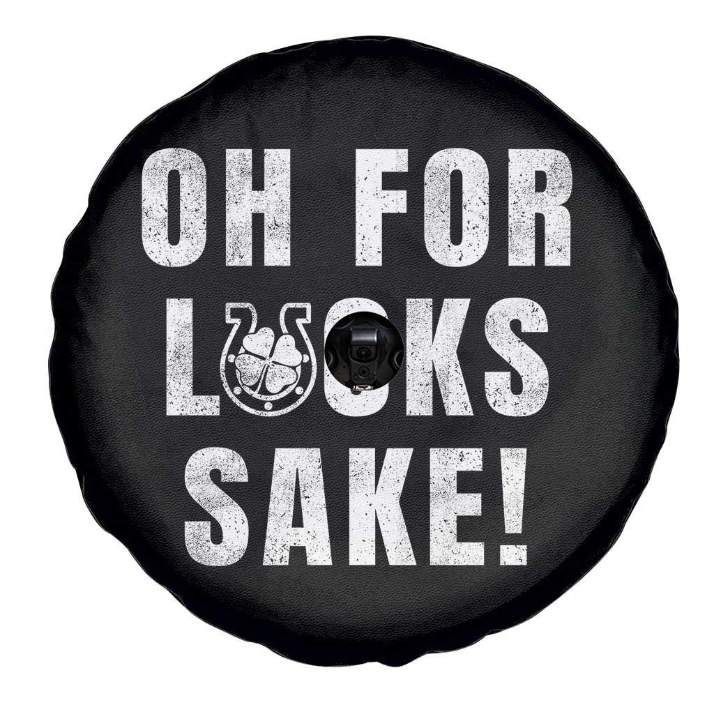 Funny Irish St Patricks Day Spare Tire Cover Oh For Lucks Sake Shamrock