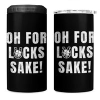 Funny Irish St Patricks Day 4 in 1 Can Cooler Tumbler Oh For Lucks Sake Shamrock