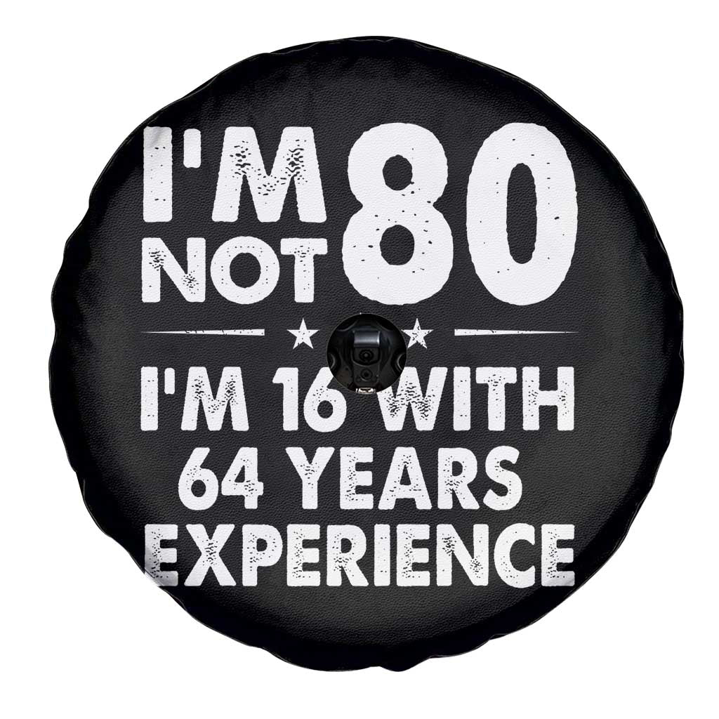 80th Birthday Spare Tire Cover Funny Saying Retro Vintage 80 Year Old Gift