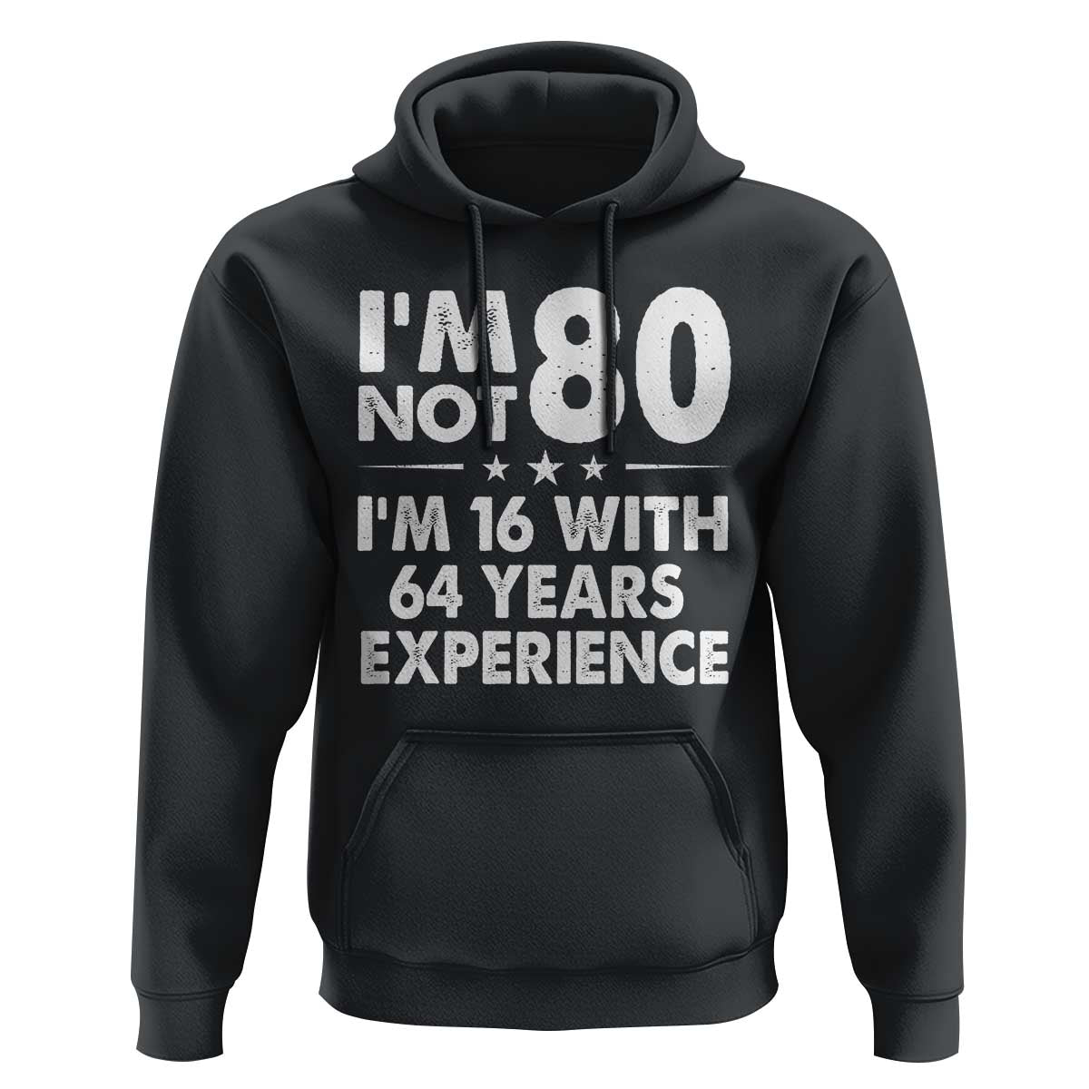 80th Birthday Hoodie Funny Saying Retro Vintage 80 Year Old Gift