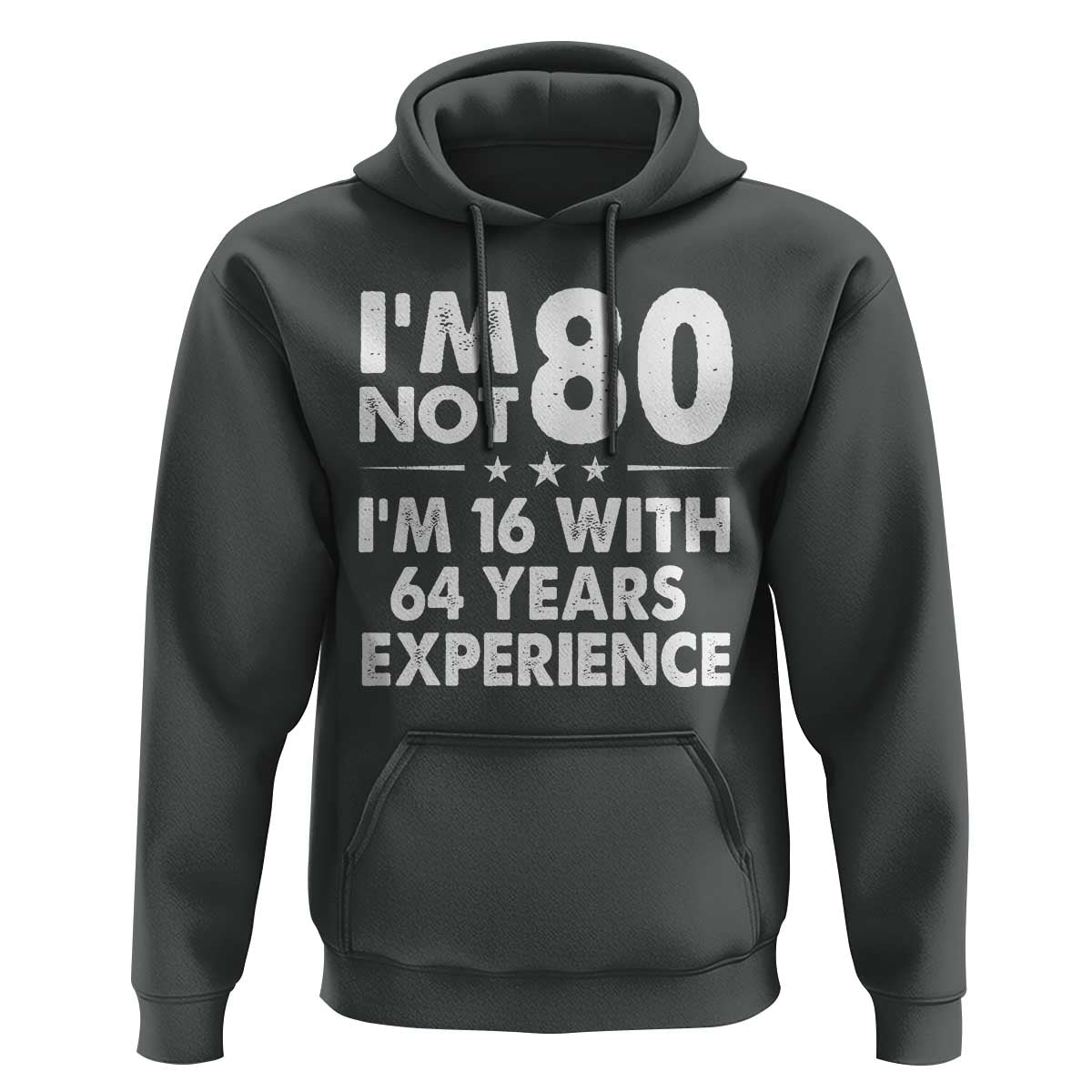 80th Birthday Hoodie Funny Saying Retro Vintage 80 Year Old Gift