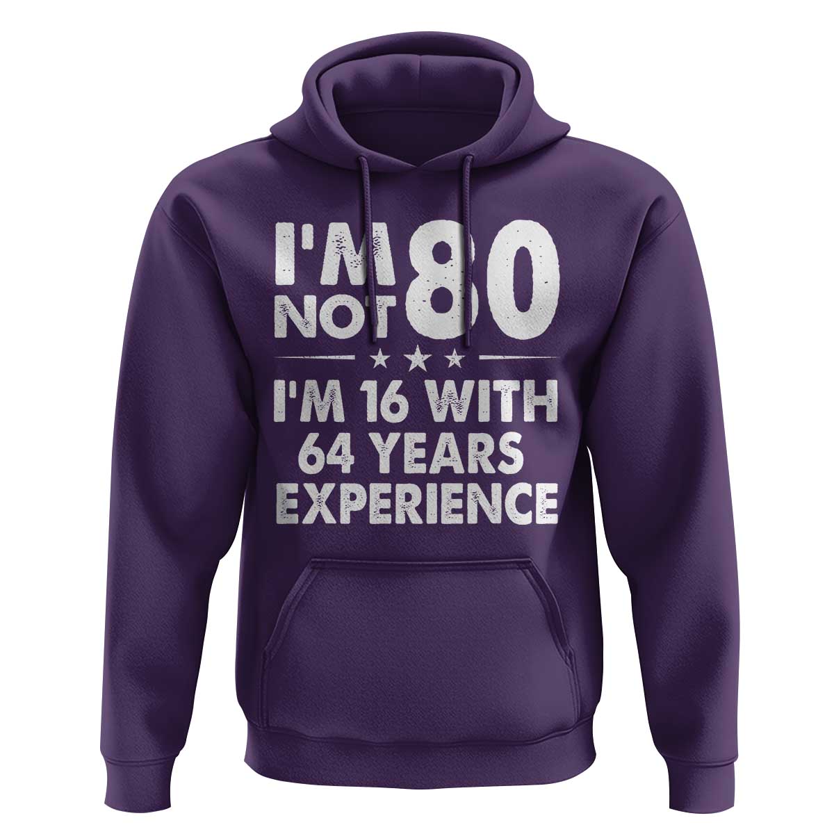 80th Birthday Hoodie Funny Saying Retro Vintage 80 Year Old Gift