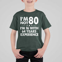 80th Birthday T Shirt For Kid Funny Saying Retro Vintage 80 Year Old Gift