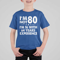 80th Birthday T Shirt For Kid Funny Saying Retro Vintage 80 Year Old Gift