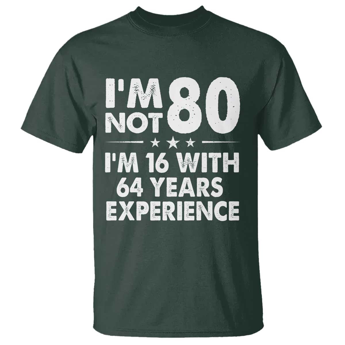 80th Birthday T Shirt Funny Saying Retro Vintage 80 Year Old Gift