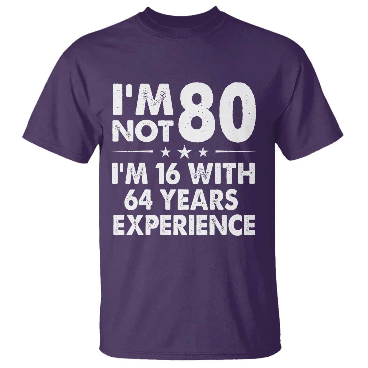 80th Birthday T Shirt Funny Saying Retro Vintage 80 Year Old Gift
