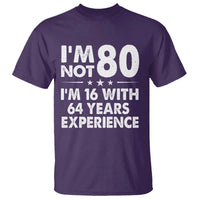 80th Birthday T Shirt Funny Saying Retro Vintage 80 Year Old Gift