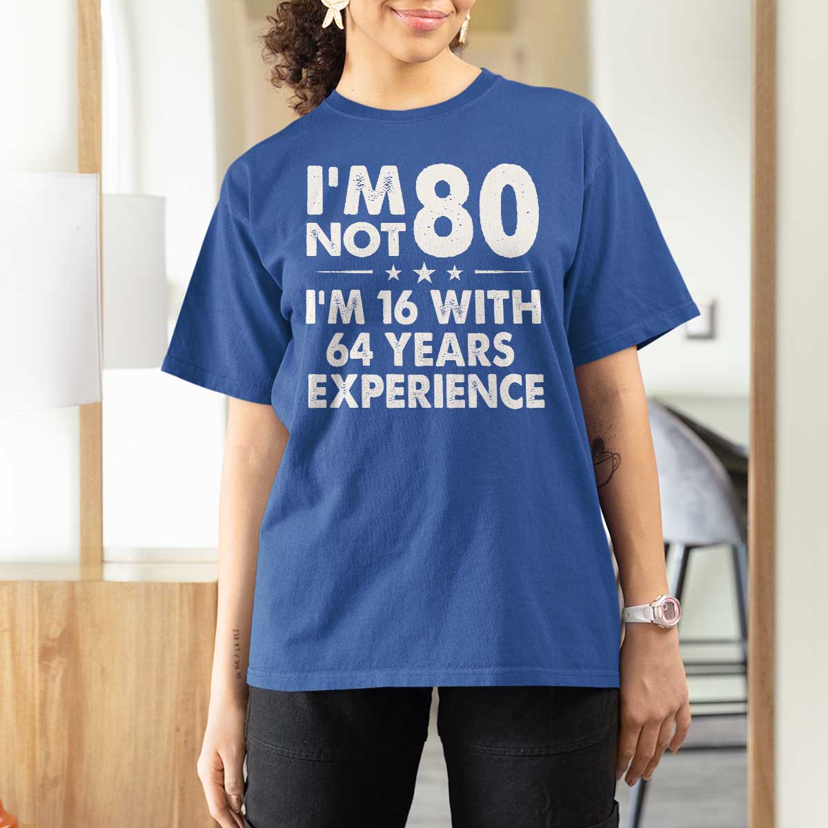 80th Birthday T Shirt For Women Funny Saying Retro Vintage 80 Year Old Gift