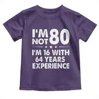80th Birthday Toddler T Shirt Funny Saying Retro Vintage 80 Year Old Gift