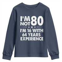 80th Birthday Youth Sweatshirt Funny Saying Retro Vintage 80 Year Old Gift
