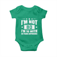 80th Birthday Baby Onesie Funny Saying 80 Year Old Gift