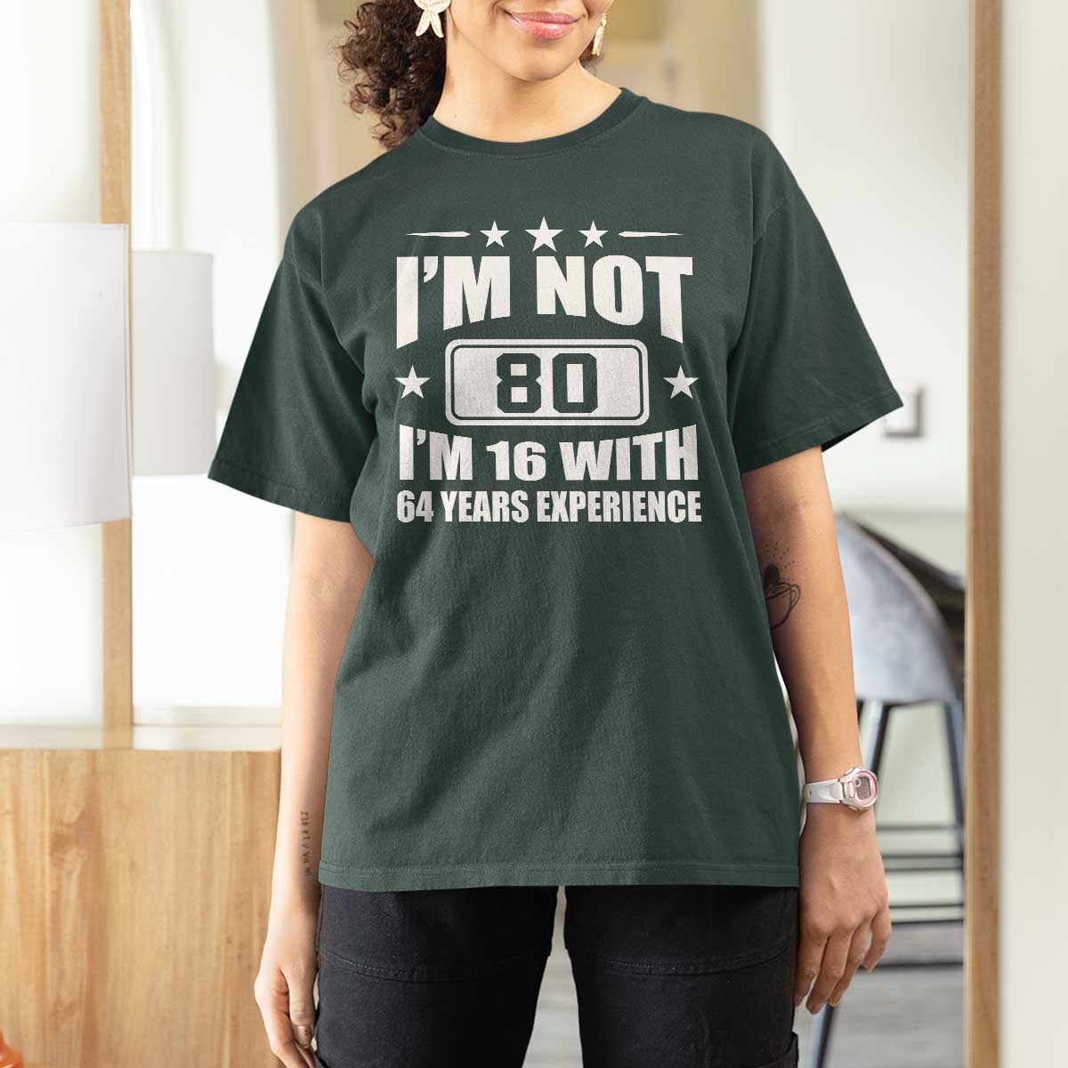 80th Birthday T Shirt For Women Funny Saying 80 Year Old Gift