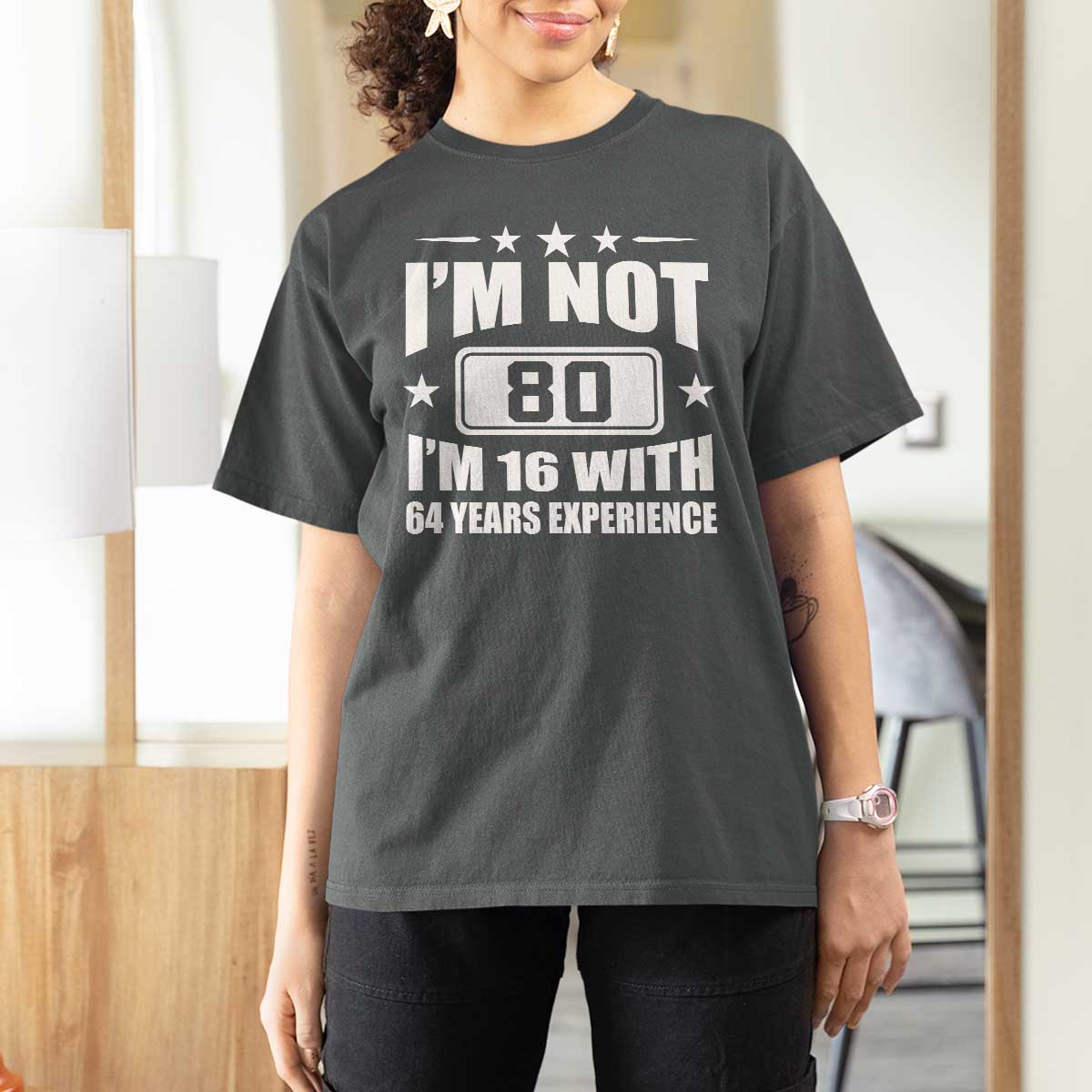 80th Birthday T Shirt For Women Funny Saying 80 Year Old Gift