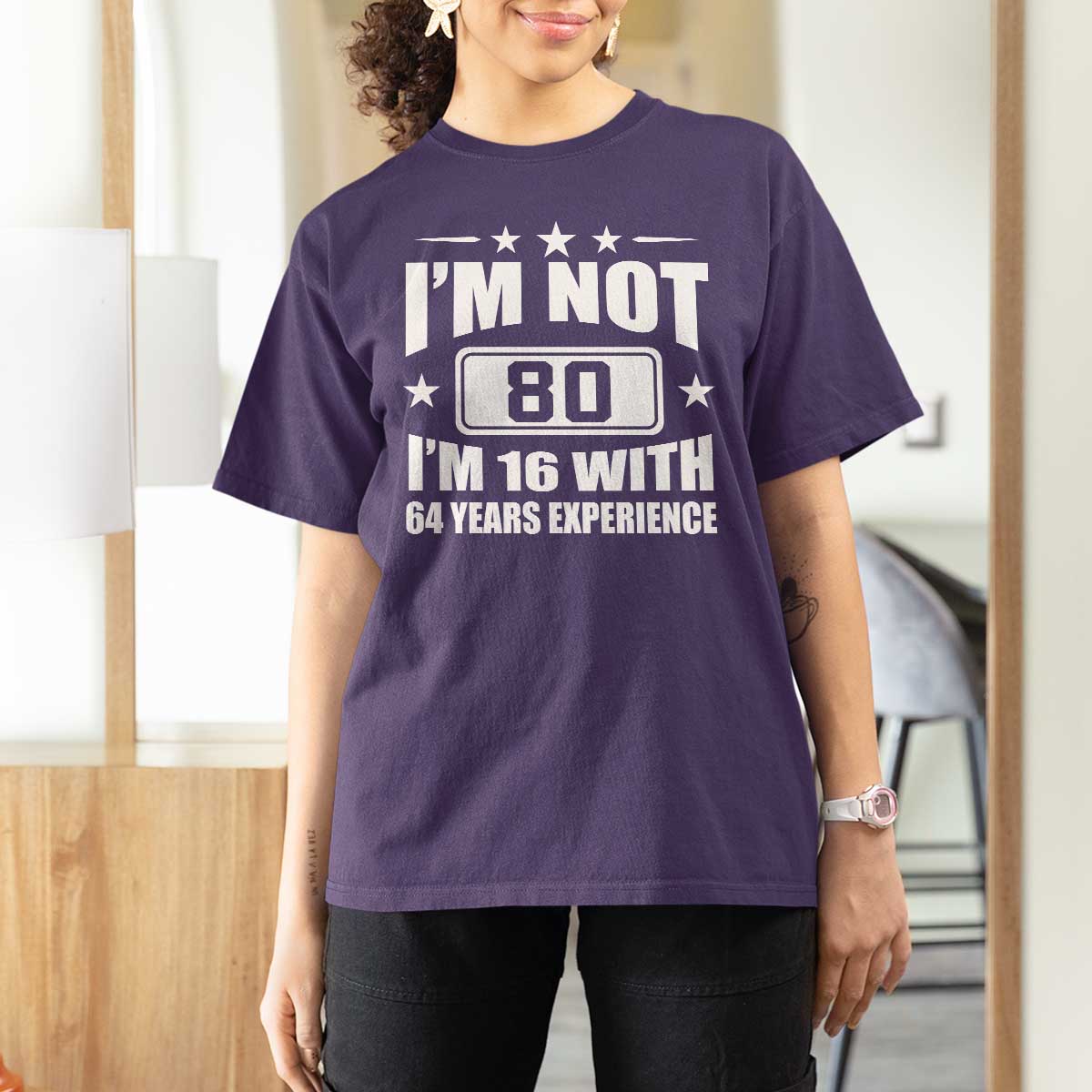 80th Birthday T Shirt For Women Funny Saying 80 Year Old Gift