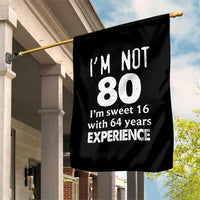 80th Birthday Garden Flag Funny 80 Year Old Gift
