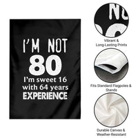 80th Birthday Garden Flag Funny 80 Year Old Gift