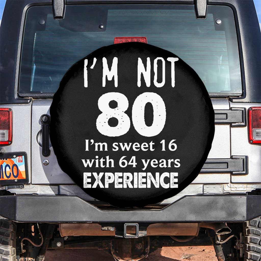 80th Birthday Spare Tire Cover Funny 80 Year Old Gift