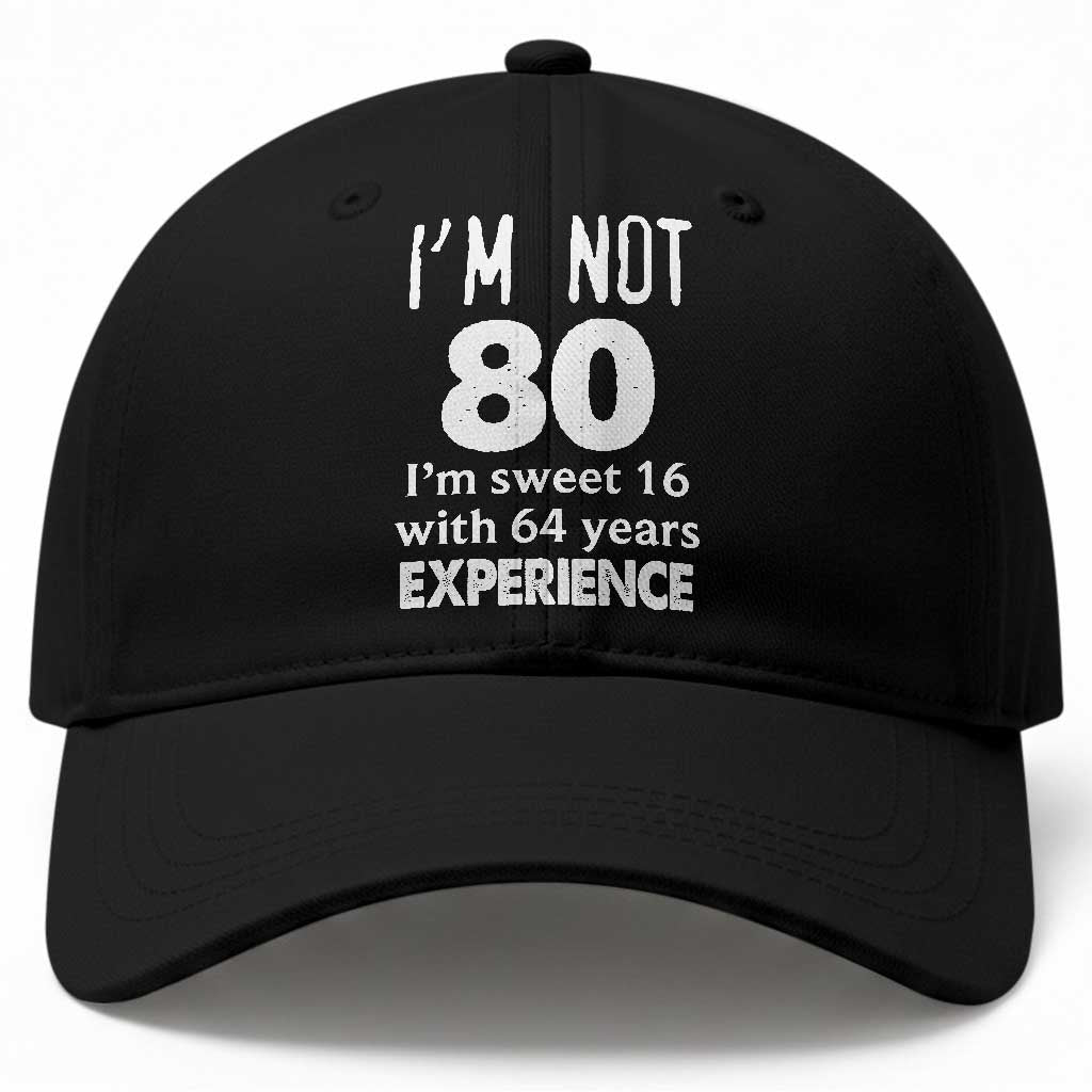 80th Birthday Baseball Cap Funny 80 Year Old Gift
