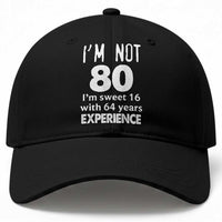 80th Birthday Baseball Cap Funny 80 Year Old Gift