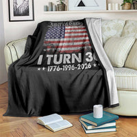 America Turns 250 I Turn 30 Throw Blanket Vintage 1996 30th Birthday 250th Anniversary USA 30 Year Old Gift