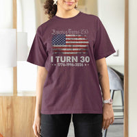America Turns 250 I Turn 30 T Shirt For Women Vintage 1996 30th Birthday 250th Anniversary USA 30 Year Old Gift