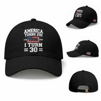 America Turns 250 I Turn 30 Baseball Cap Vintage 1996 30th Birthday 250th Anniversary USA Flag 30 Year Old Gift