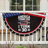 America Turns 250 I Turn 30 Patriotic Fan Flag Vintage 1996 30th Birthday 250th Anniversary USA Flag 30 Year Old Gift
