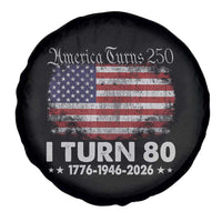 America Turns 250 I Turn 80 Spare Tire Cover Vintage 1946 80th Birthday 250th Anniversary USA 80 Year Old Gift