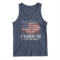 America Turns 250 I Turn 70 Tank Top Vintage 1956 70th Birthday 250th Anniversary USA 70 Year Old Gift