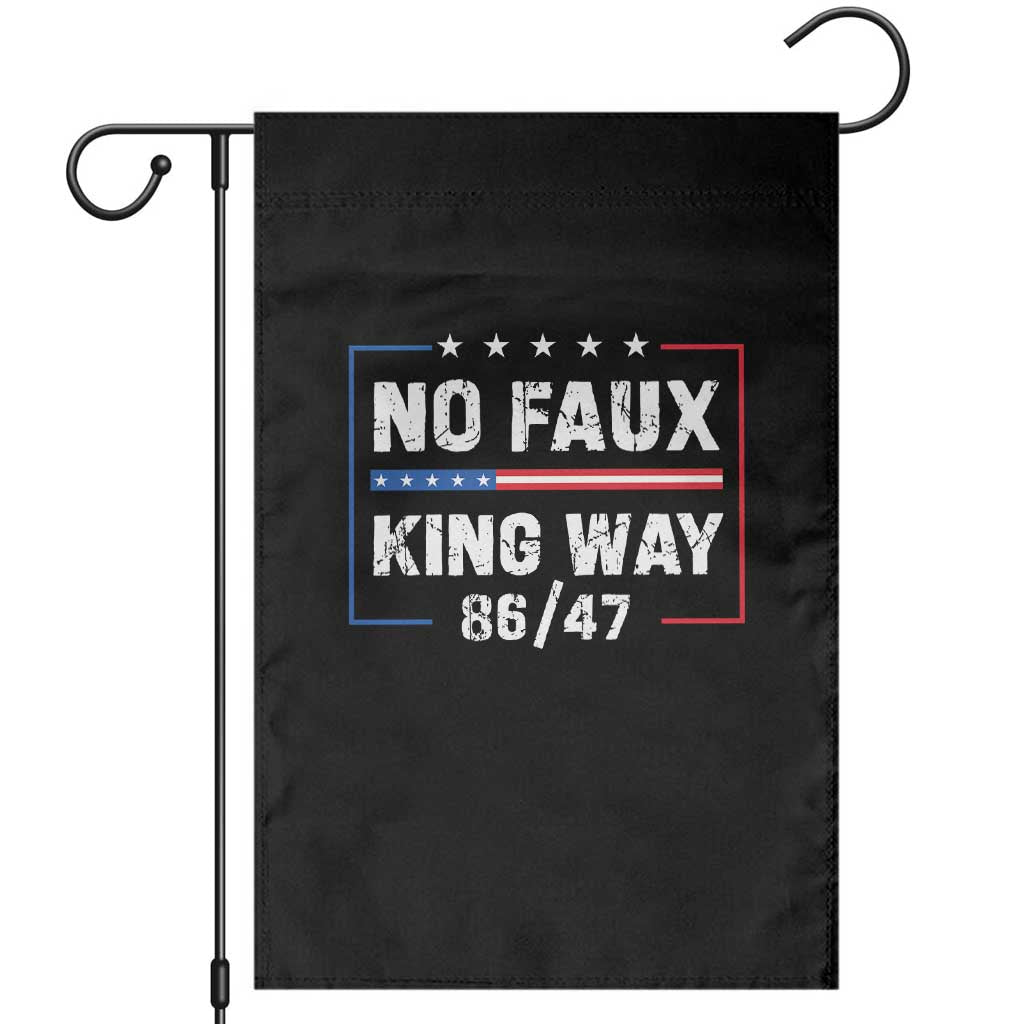 Snarky No Kings In America Garden Flag No Faux King Way 86 47 - Wonder Print Shop